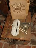 Vintage table saw and manufacturers booklet