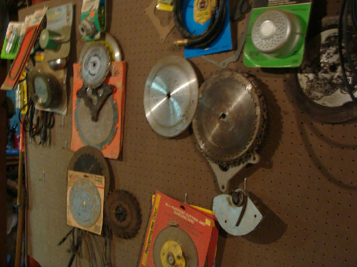 Wall of Saw Blades