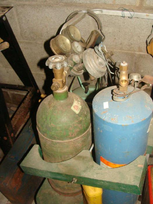 Oxygen/Acetylene Tanks and guages