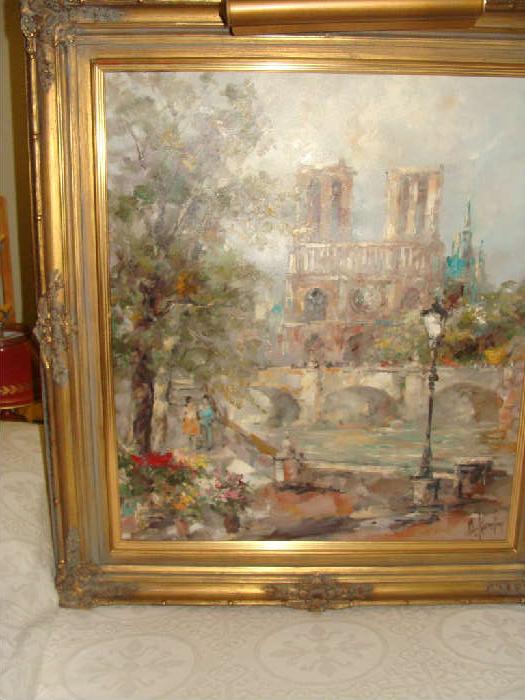 These is an original oil by Alexander Kardin, born 1917 in Vienna. His exhibited all over Europe and in particular Germany & France. This painting was purchased for over $4,000 in the early 90's.