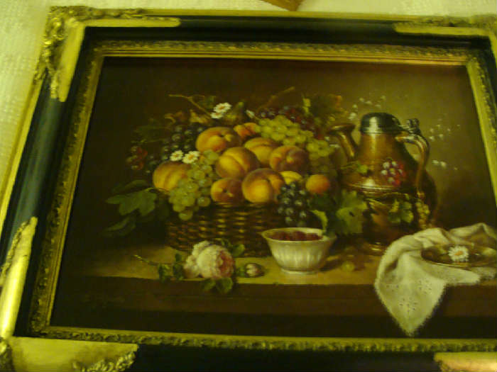 These is an original oil by Elia Jozsa; Hungarian Artist. Frame 21.5 x 17.5
