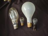 Very unusual antique light bulb collection
