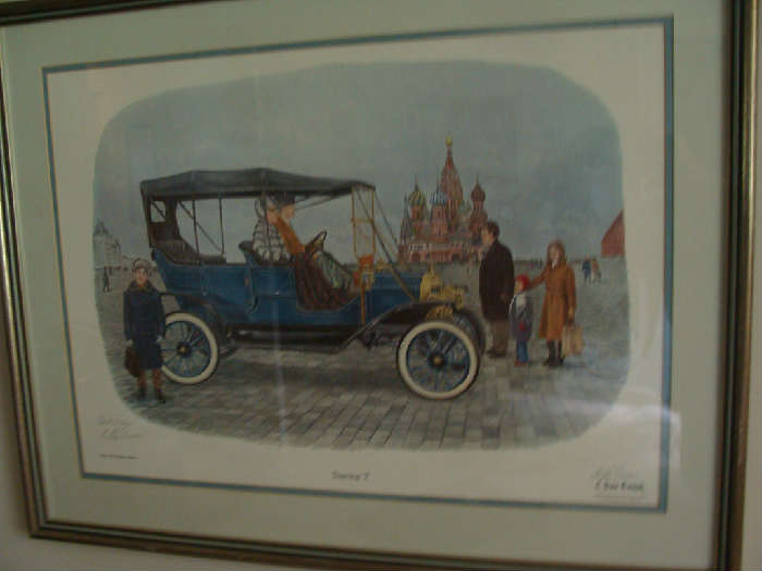 Signed and Dated, limited edition print of the "touring car"