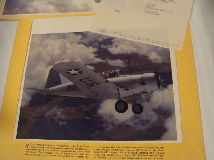 Vintage prints of WWII planes