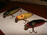 Vintage Fishing Lures 1940's/50's also some nice wooden poles and other tackle. See more pics of lures at the last part of the pictures