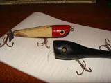 Vintage Fishing Lures 1940's/50's also some nice wooden poles and other tackle. See more pics of lures at the last part of the pictures