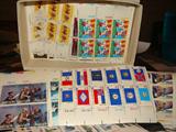There are many blocks of stamps, plus hundreds of other Stamps including US and Foreign from 1940's maybe some even earlier incuding lots of canceled stamps, etc. even a letter mailed in 1884 with 1 cent stamp and letter. There are a few more pics of the blocks at the bottom of this page remember there are literally stacks of blocks under the pics you see.