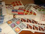 There are many blocks of stamps, plus hundreds of other Stamps including US and Foreign from 1940's maybe some even earlier incuding lots of canceled stamps, etc. even a letter mailed in 1884 with 1 cent stamp and letter. There are a few more pics of the blocks at the bottom of this page remember there are literally stacks of blocks under the pics you see.