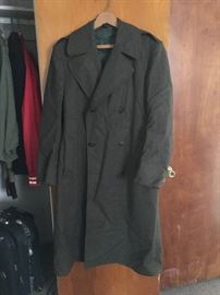 Wool military coat