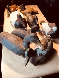 Antique duck decoys