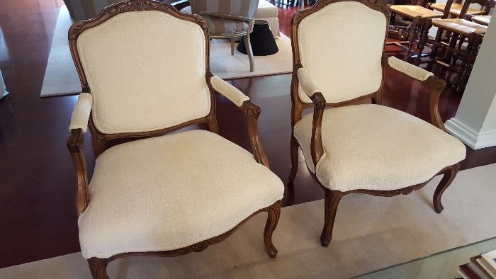 Gorgeous Devon chairs -- bespoke upholstery!