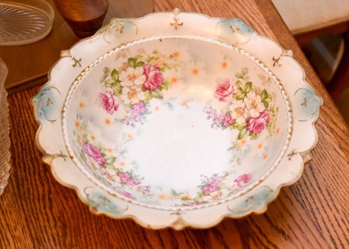 Vintage Hand Painted Porcelain Bowl