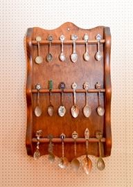Souvenir Spoons & Spoon Rack