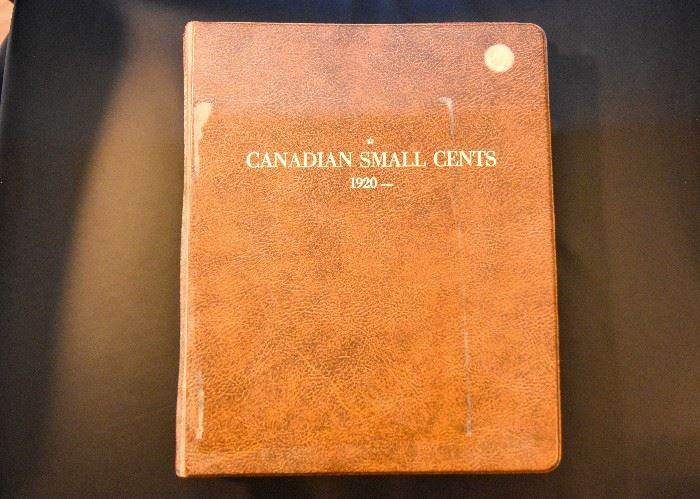 Partial Canadian Small Cent Coin Collection 