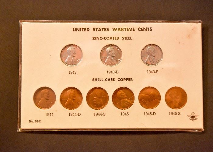 United States Wartime Cents Coin Collection