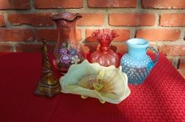 Fenton, Tiffany, Victorian Glass, a small sampling!
