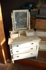 Early Antique Folk Art Child's Dresser