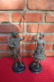 Pair Nice French Bronzes
