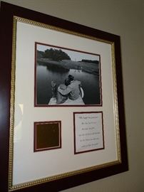 Ronald Reagan framed plaque $95