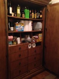inside cupboard