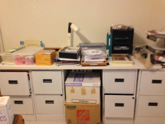 file cabinets and supplies