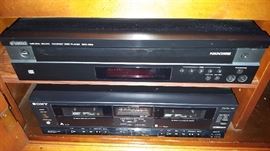 Yamaha CD Player and Sony Dual Tape Deck