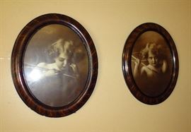 Vintage Cupid framed prints