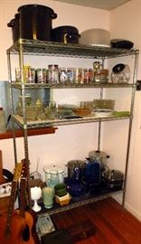 Cookware, collectible sports glasses, glassware