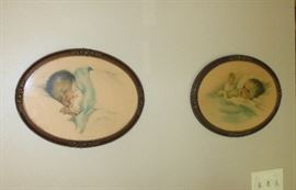 Bessie Pease Gutmann Framed Baby Prints