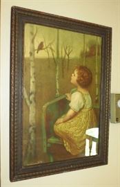 Nice vintage framed print