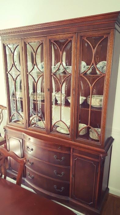 China cabinet - approx. 53" Wide x 
16" Deep x 75.25" Tall