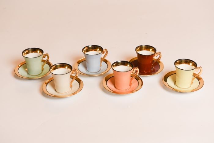 Moroccan Gold Leaf Tea Cups