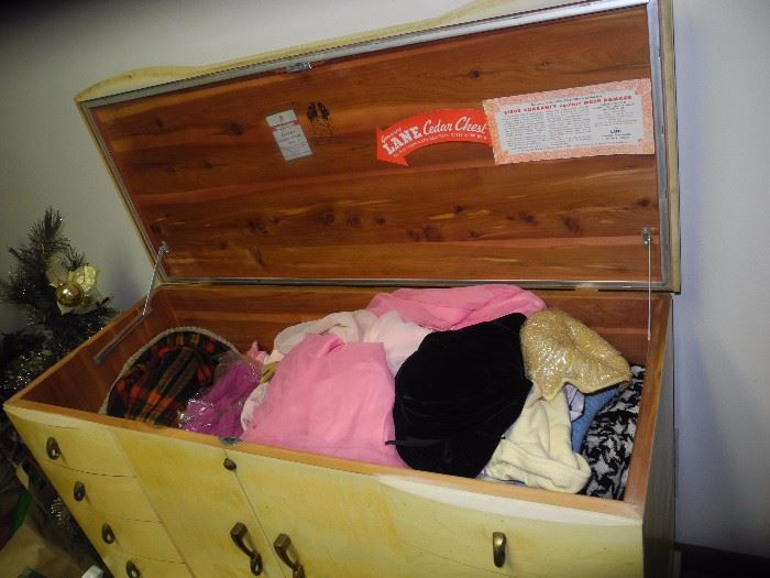 Tall Lane chest, vintage clothing