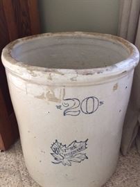 20 gallon western stoneware crock