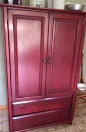 Lovely red painted cabinet