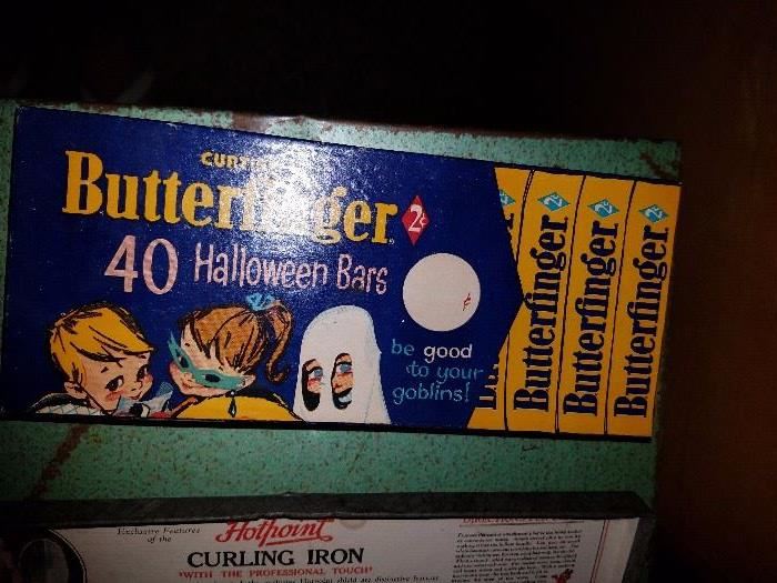 Old Halloween candy box....my sons favorite candy bar