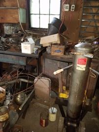 large funnel, cabinet and other interesting items