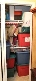 Just in time for the Holidays...a closet full of Christmas decorations