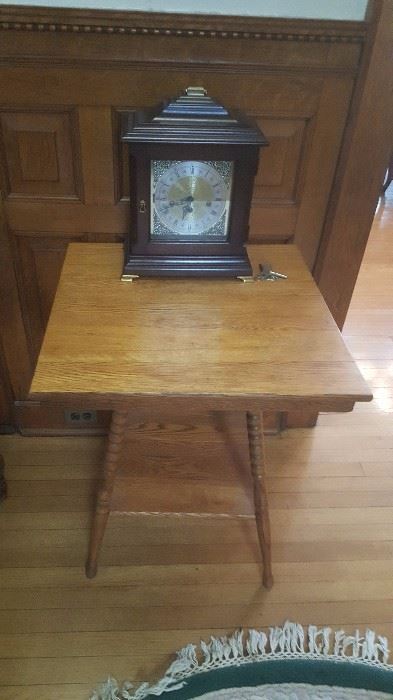 Parlor Table and Clock