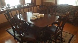 Set Number One   Dining Table and 8 chairs