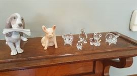 Lladro and Swarovski Crystal