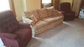 Sofa and recliners