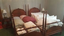 Twin Beds and Down Comforters