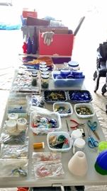 Large Boxlot Glass/Beadmaking Supplies