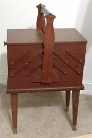 Vintage Accordian Style Sewing Stand