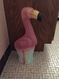 flamingo toilet brush holder