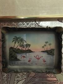 small flamingo souvenir tray