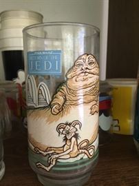 Return of the Jedi glass -- Jabba