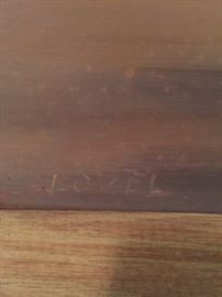 Isabel Lovel roses painting signature