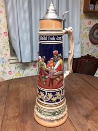 Tall (21 1/2" high) beer stein